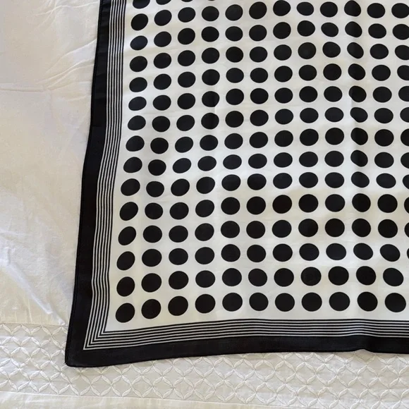 POLKA DOT SATIN HEAD SCARF - Picture 8 of 16